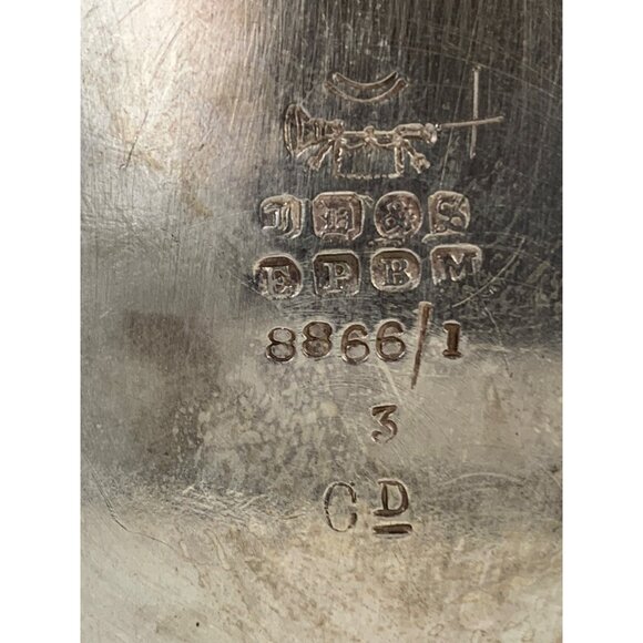 Antique James Dixon & Sons England  EPBM 3-Piece Silver-Plate Tea Set Marked - Picture 3 of 11